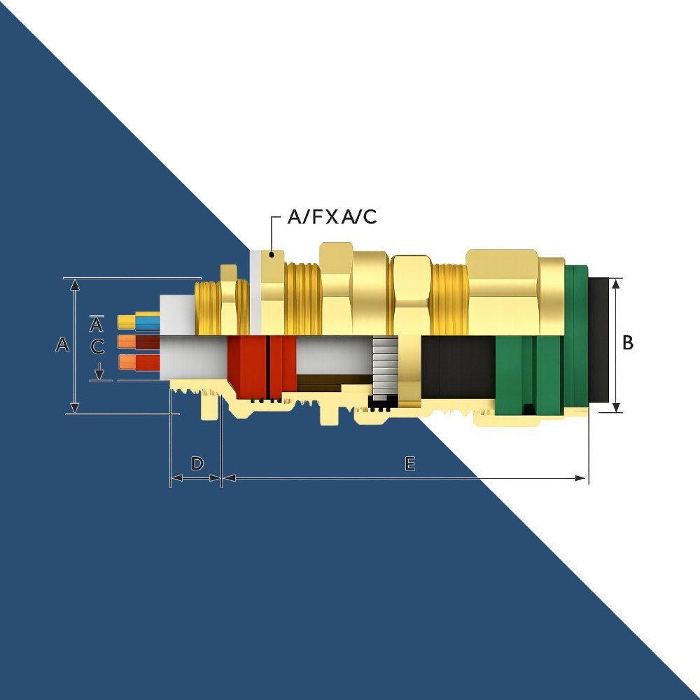 Flameproof Brass Cable Glands - Image 2